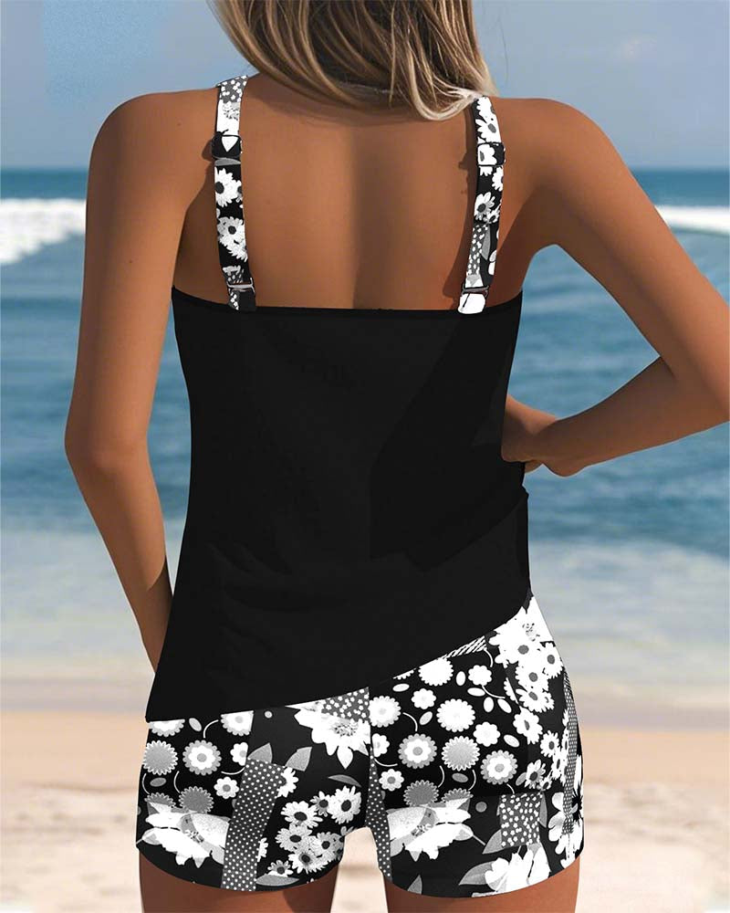 Women Swimsuit | Tankini With Shorts-Women Swimsuit-Lightsnest