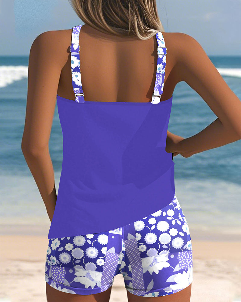 Women Swimsuit | Tankini With Shorts-Women Swimsuit-Lightsnest