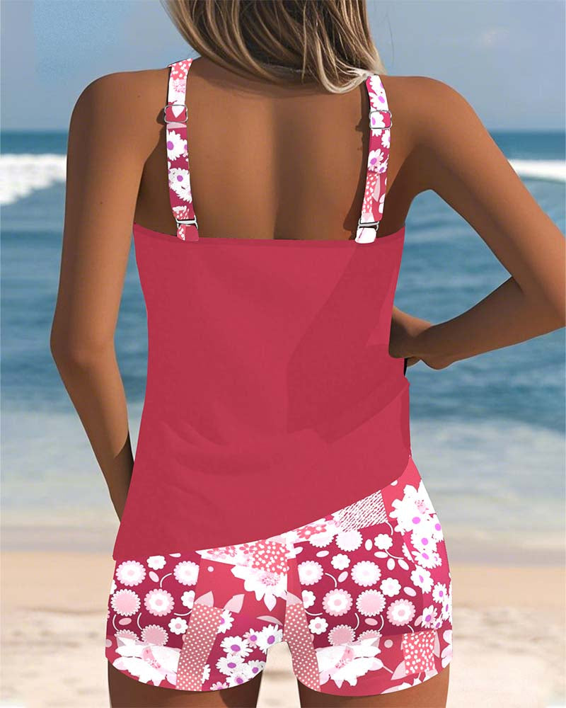 Women Swimsuit | Tankini With Shorts-Women Swimsuit-Lightsnest