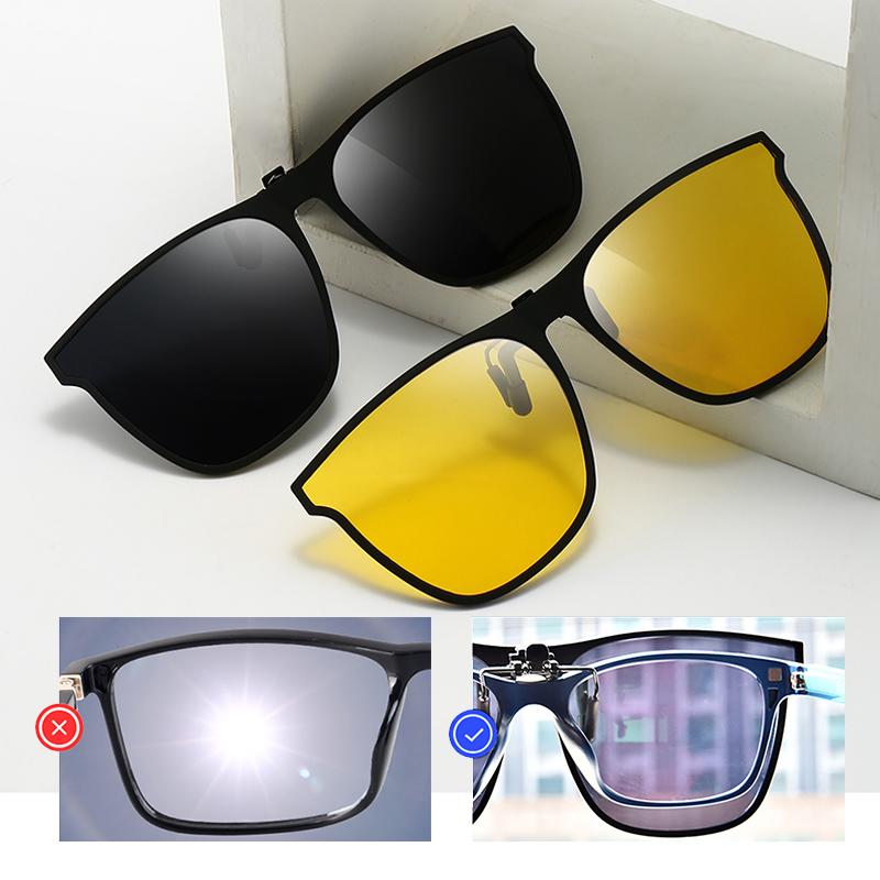 Polarized Clip-On Sunglasses | Flip-Up Eyewear-Eyeglasses-Lightsnest