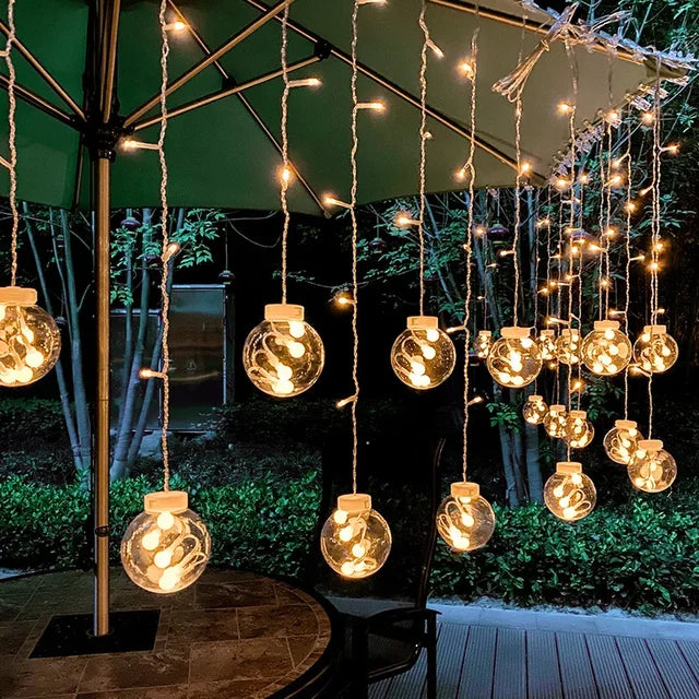 Outdoor Lights | Hanging Ball String Lights-Outdoor Lights-Lightsnest