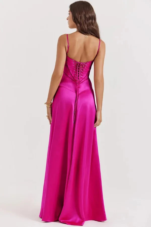 Women Dress | Elegant Evening Maxi Dress-Women Dress-Lightsnest