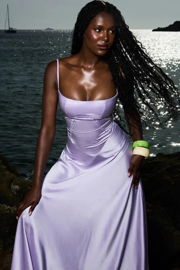 Women Dress | Elegant Evening Maxi Dress-Women Dress-Lightsnest