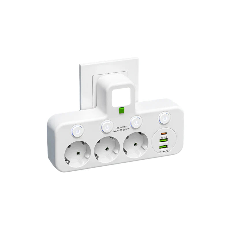 European Plug Adapter | Multi Plug Adapter USB-Adapter-Lightsnest