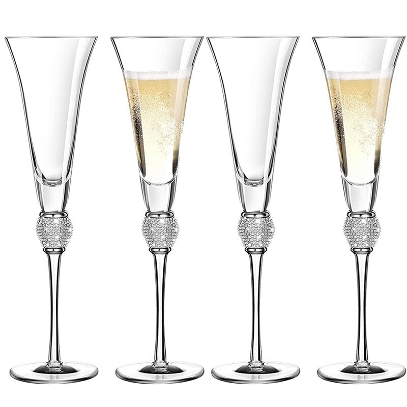 Champagne Flutes | Champagne Glasses-Glass-Lightsnest