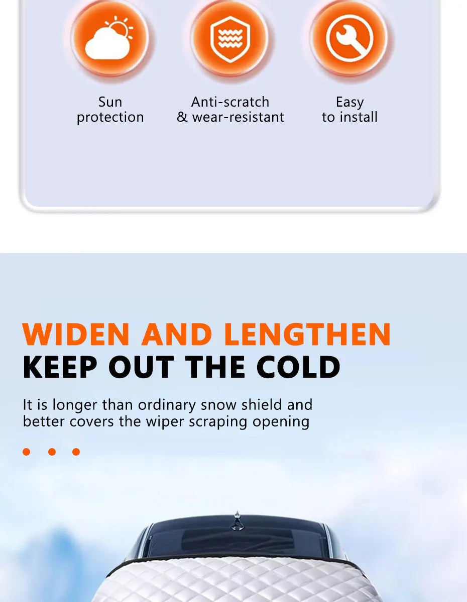 Car Windscreen Cover | Winter Frost Protector-Windscreen Cover-Lightsnest