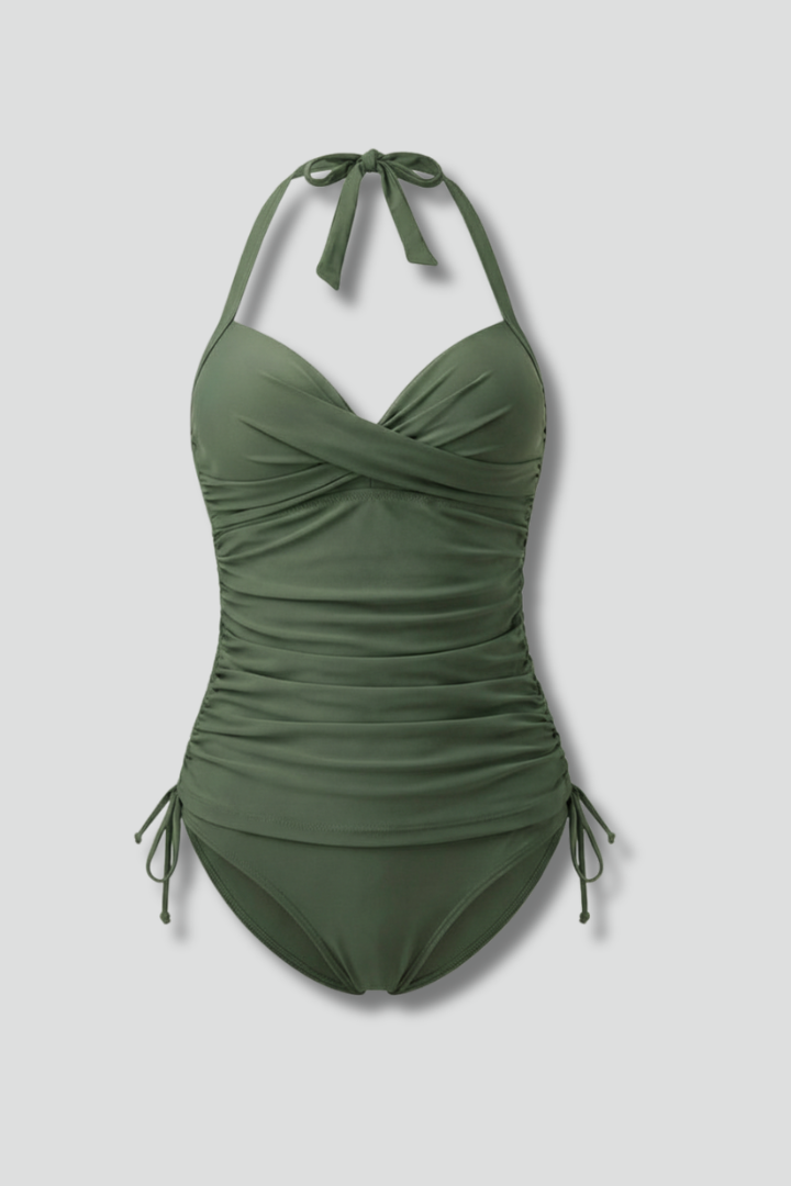 Tankini Set | Halter Neck Swimwear-Women Swimsuit-Lightsnest