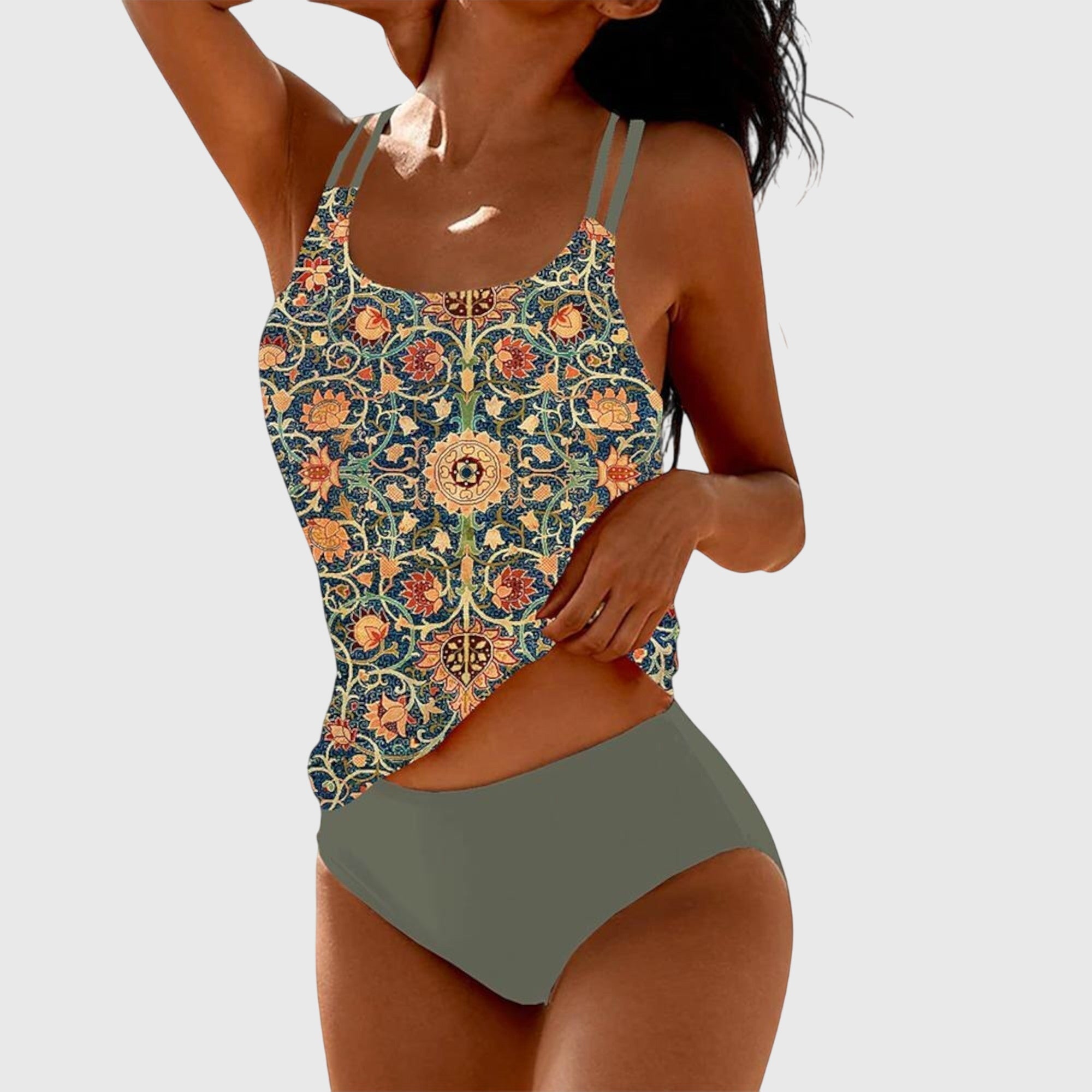 Women Swimsuit | Pattern High Waisted Bikini-Women Swimsuit-Lightsnest