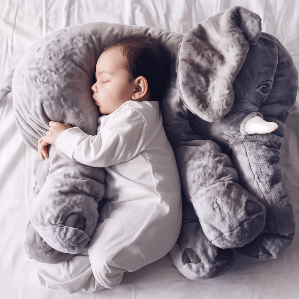 Baby Pillow | Elephant Soft Toy-Toy-Lightsnest