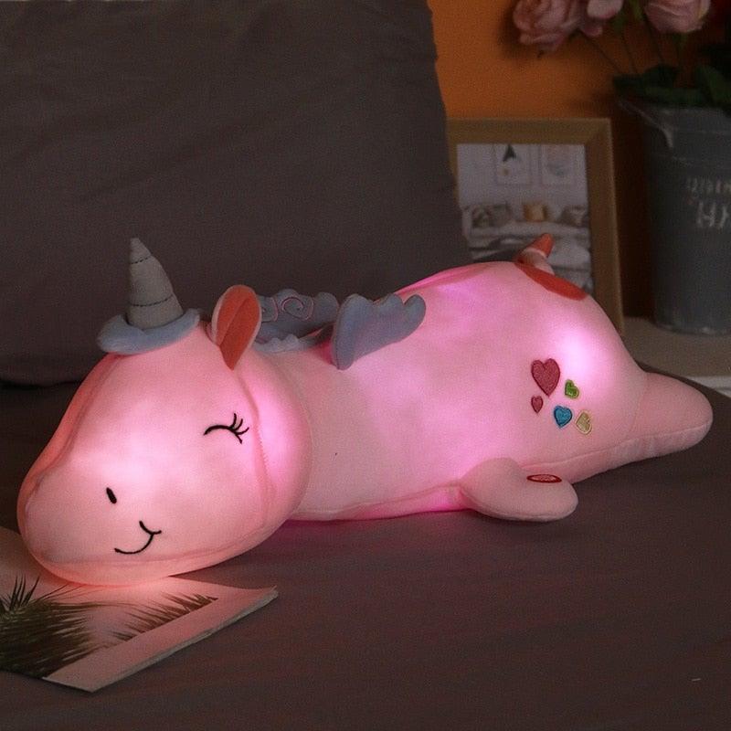 Unicorn Night Light | Unicorn Plush Toy-Toy-Lightsnest