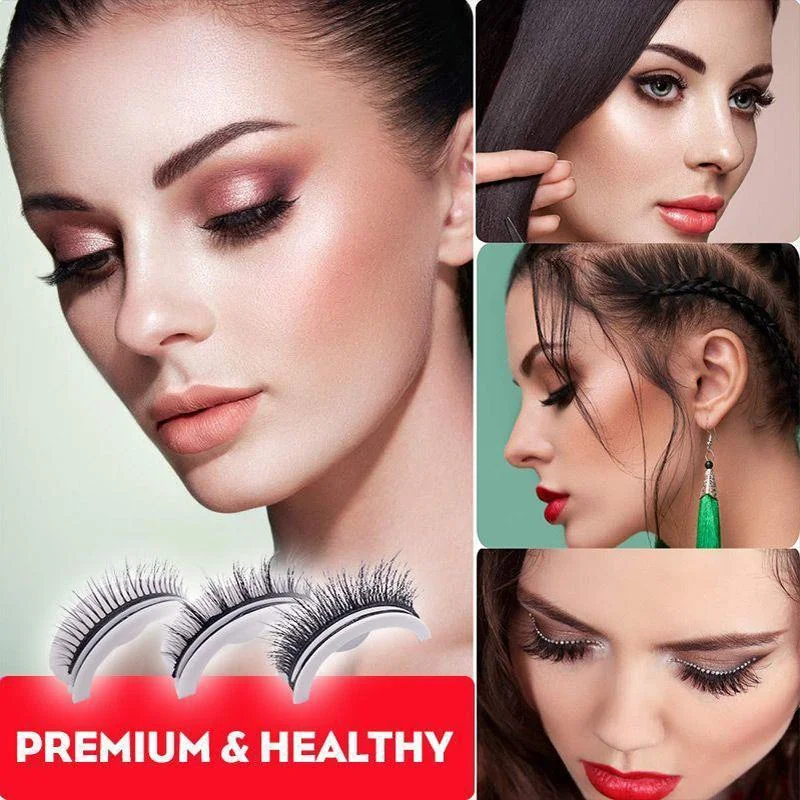 False Eyelashes | Glue On Fake Eyelashes-Fake Eyelashes-Lightsnest