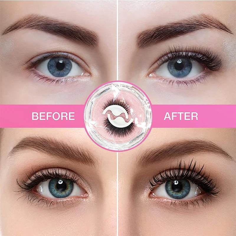 False Eyelashes | Glue On Fake Eyelashes-Fake Eyelashes-Lightsnest