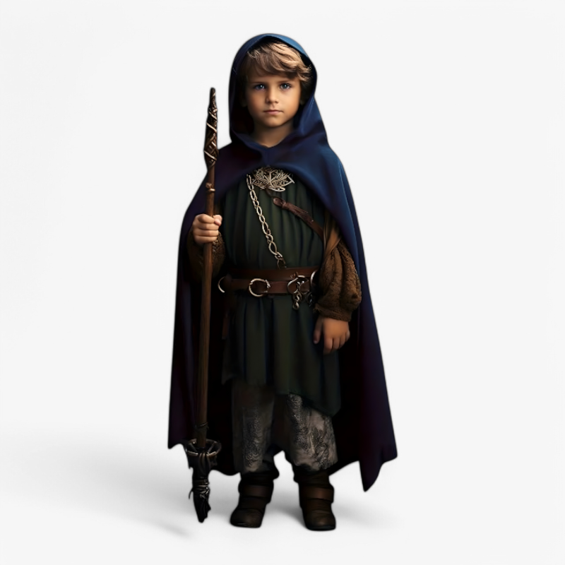 Wizard Cape | Hooded Adventure Costume-Kids Costume-Lightsnest