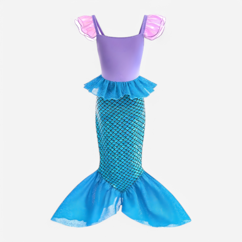 Mermaid Costume Kids | Little Mermaid Outfit-Kids Costume-Lightsnest