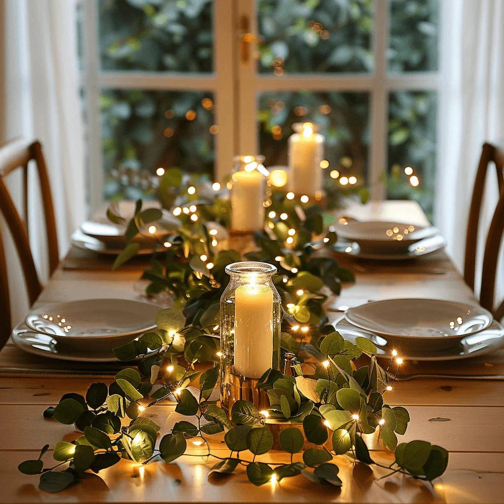 Garland With Lights | Greenery Lights-Garland-Lightsnest