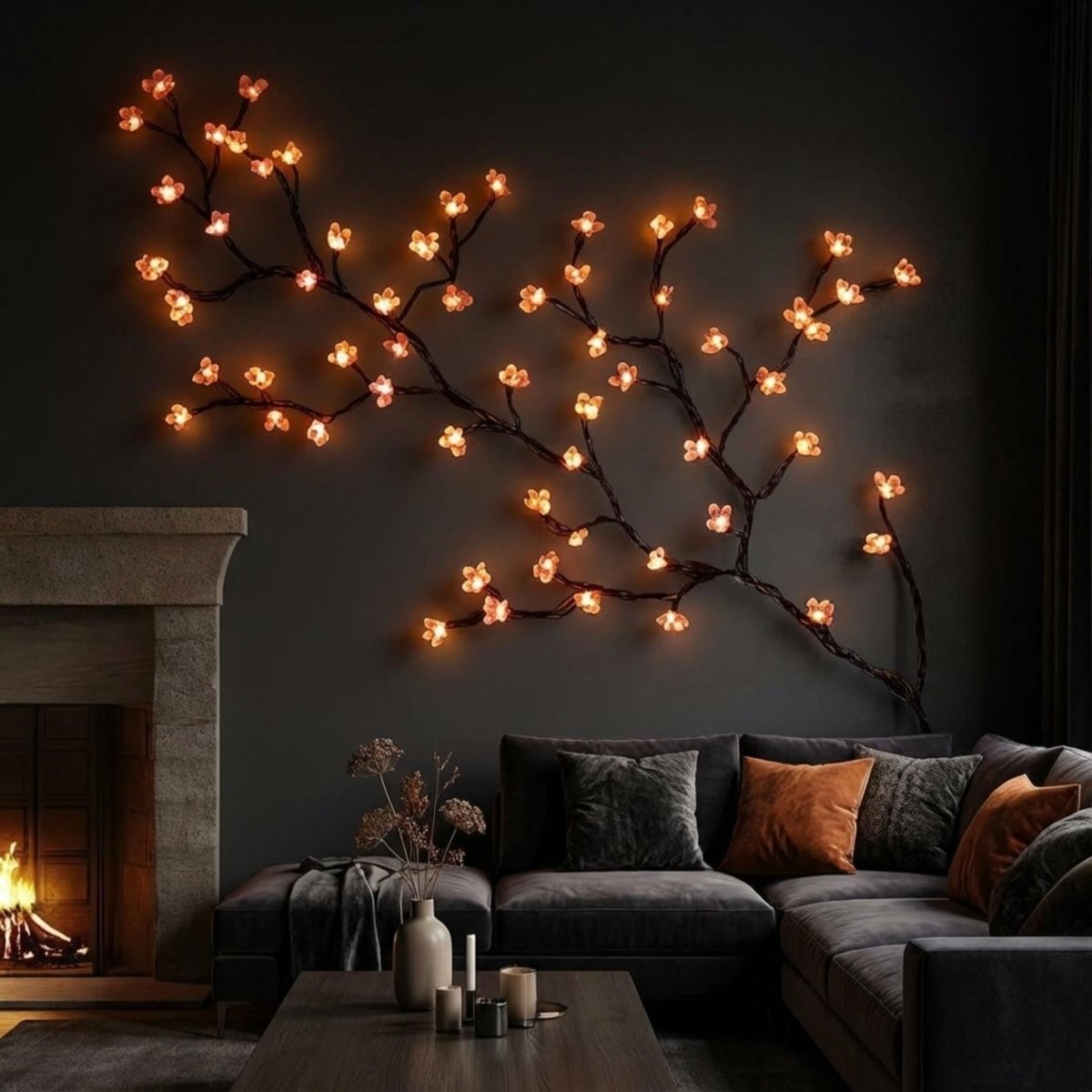 Wall Art | Lighted Tree Branches-Wall Light-Lightsnest