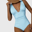 Women Swimsuit | V-Neck One Piece Swimwear-Women Swimsuit-Lightsnest