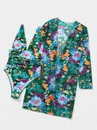 Women Swimsuit | Floral Swimsuit Cover Up-Women Swimsuit-Lightsnest