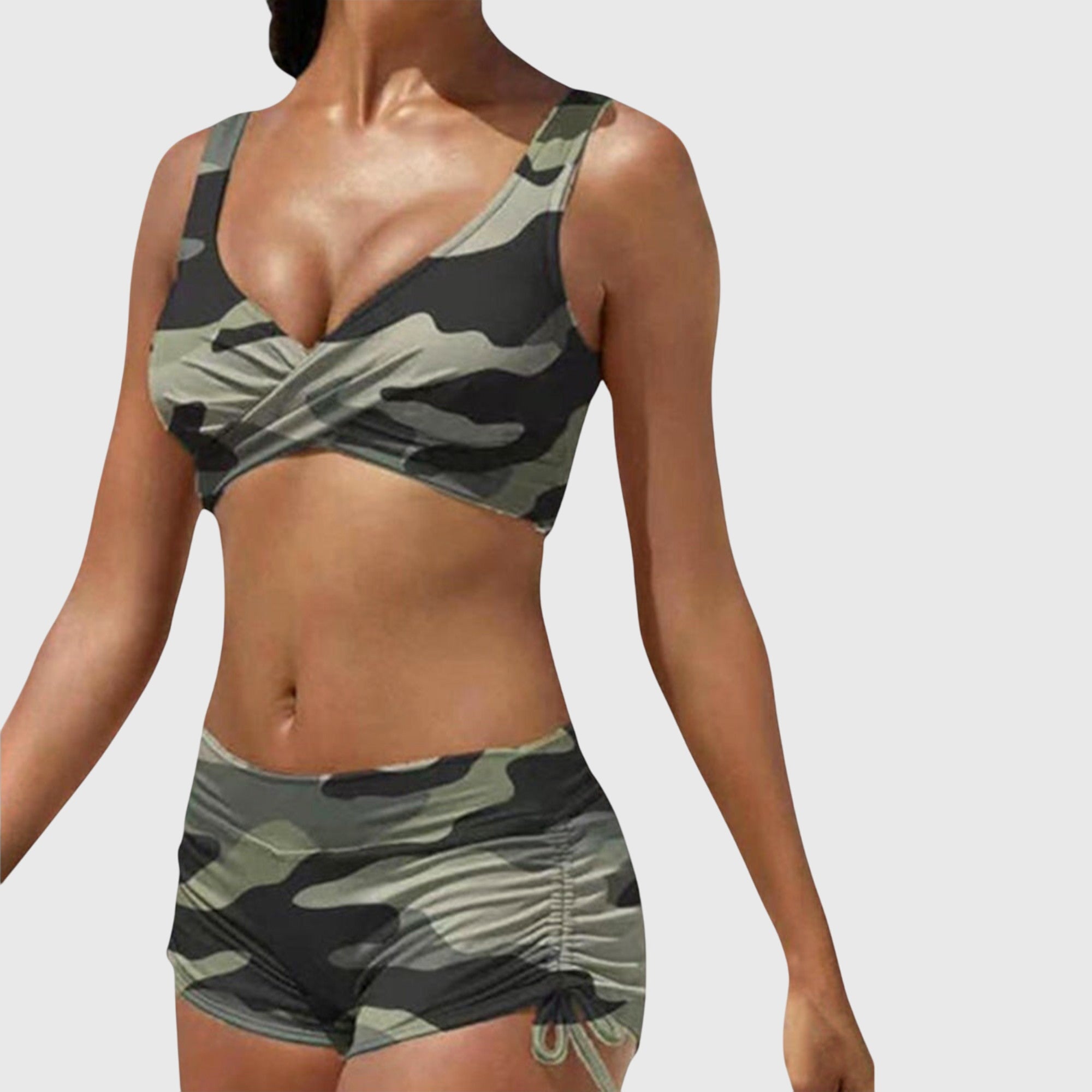 Women Swimsuit | Women Tankini Set With Shorts-Women Swimsuit-Lightsnest