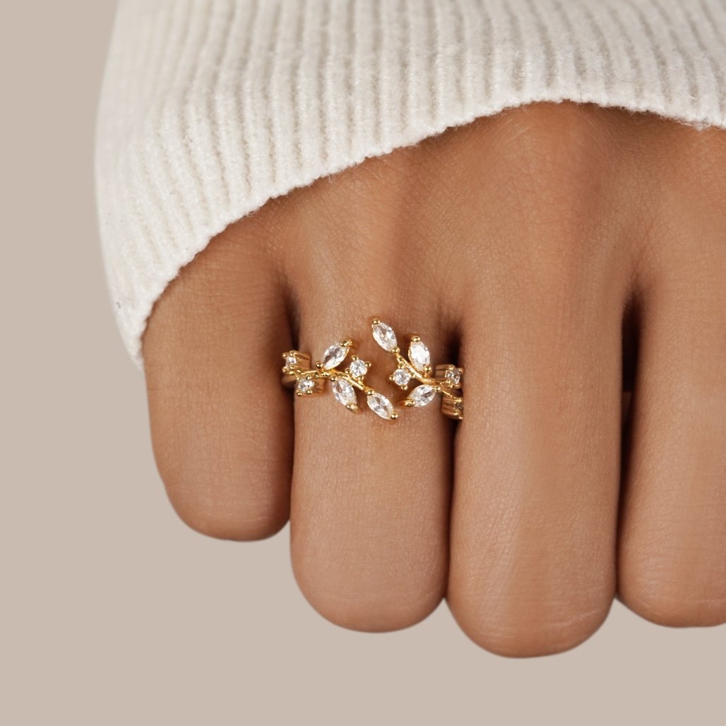 Leaf Ring | Nature Inspired Vine Ring-Ring-Lightsnest