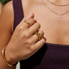 Wavy Ring | Adjustable Curved Band-Ring-Lightsnest
