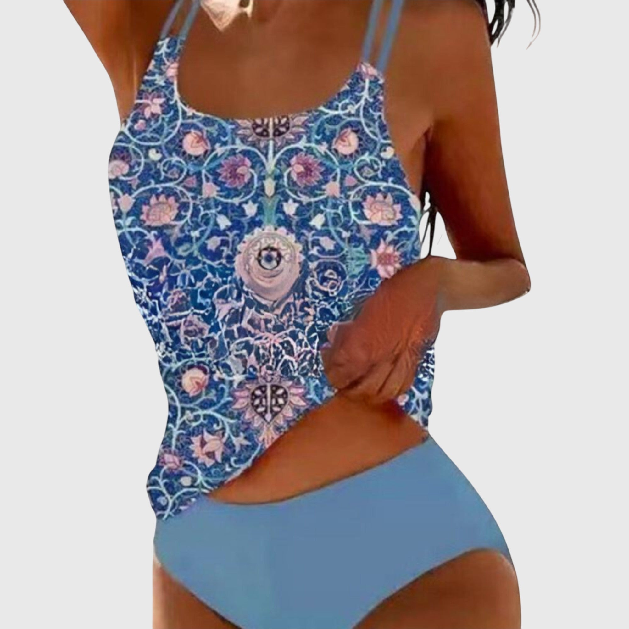 Women Swimsuit | Pattern High Waisted Bikini-Women Swimsuit-Lightsnest