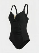 Cut Out Swimsuit | One Piece Swimwear-Women Swimsuit-Lightsnest