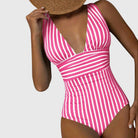 Women Swimsuit | V-Neck One Piece Swimwear-Women Swimsuit-Lightsnest