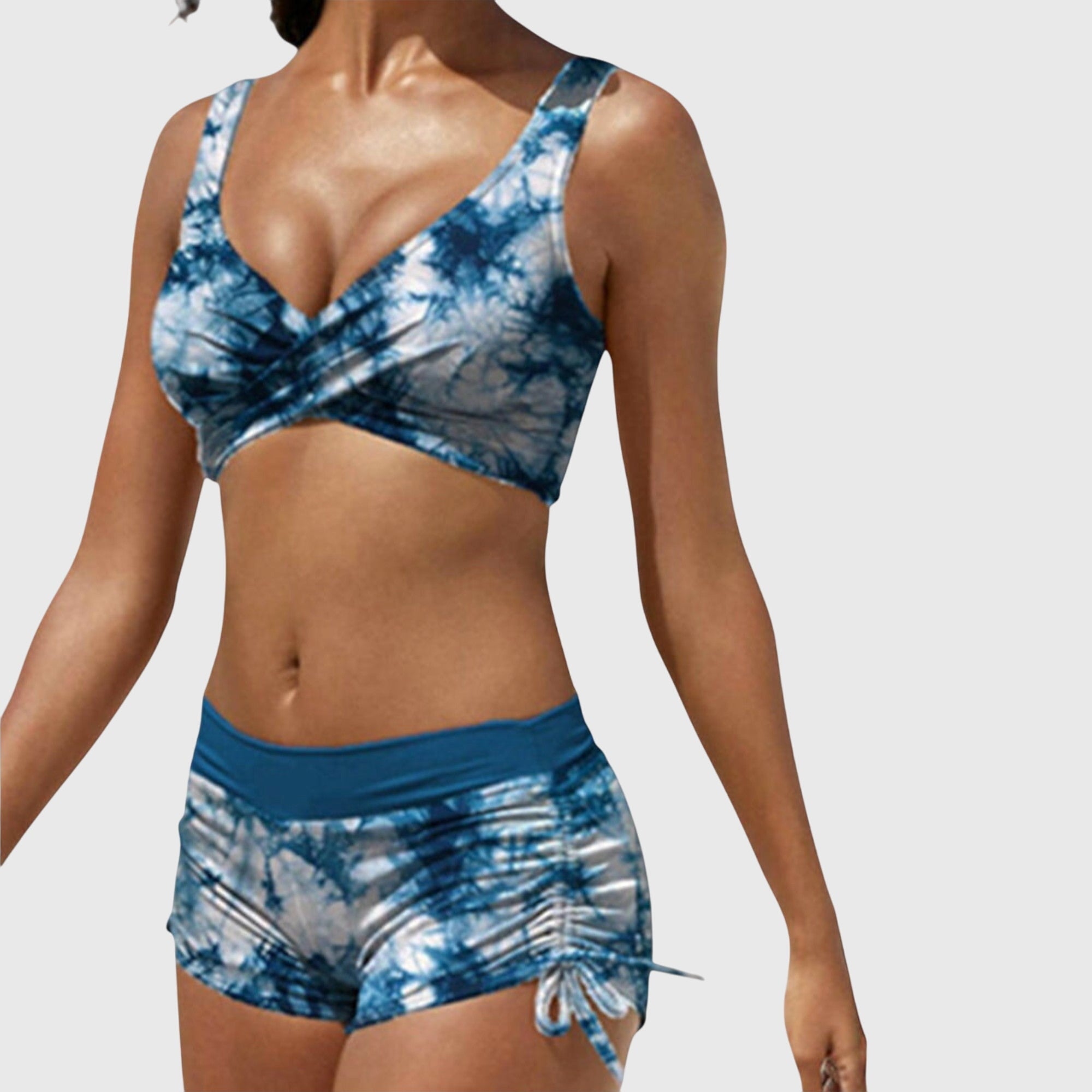 Women Swimsuit | Women Tankini Set With Shorts-Women Swimsuit-Lightsnest