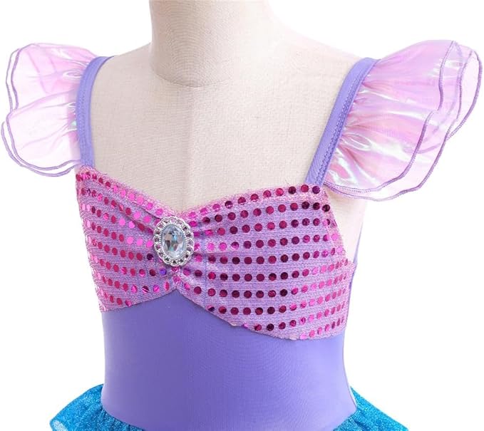 Mermaid Costume Kids | Little Mermaid Outfit-Kids Costume-Lightsnest