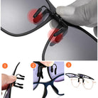 Polarized Clip-On Sunglasses | Flip-Up Eyewear-Eyeglasses-Lightsnest