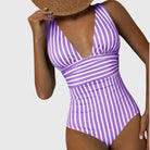 Women Swimsuit | V-Neck One Piece Swimwear-Women Swimsuit-Lightsnest
