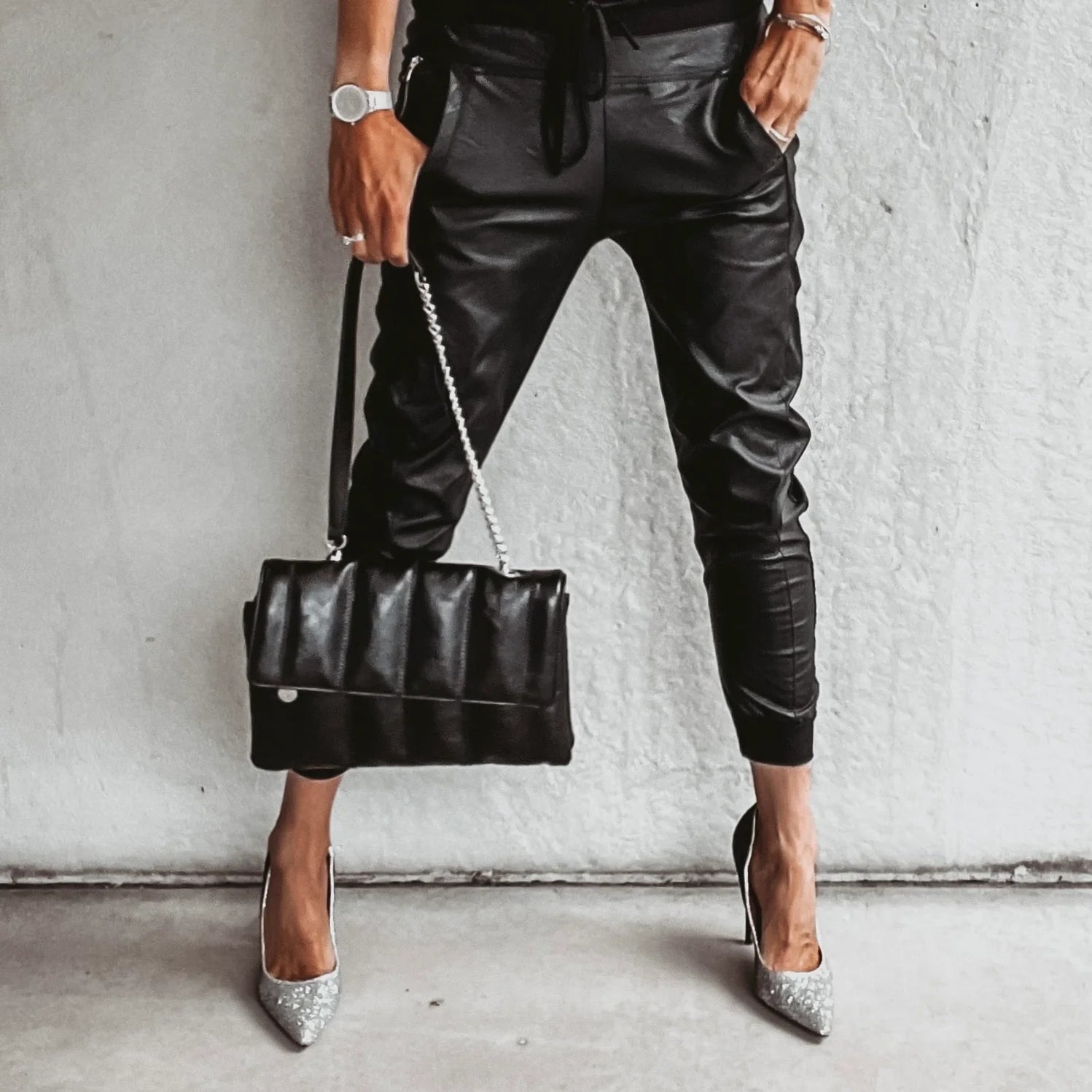 Ladies Joggers | Skinny Joggers-Women Pants-Lightsnest