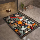 Bathroom Rug | Stone Design Bath Mat-Bath Mat-Lightsnest