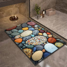 Bathroom Rug | Stone Design Bath Mat-Bath Mat-Lightsnest