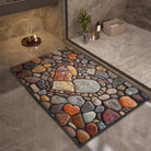 Bathroom Rug | Stone Design Bath Mat-Bath Mat-Lightsnest