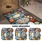 Bathroom Rug | Stone Design Bath Mat-Bath Mat-Lightsnest
