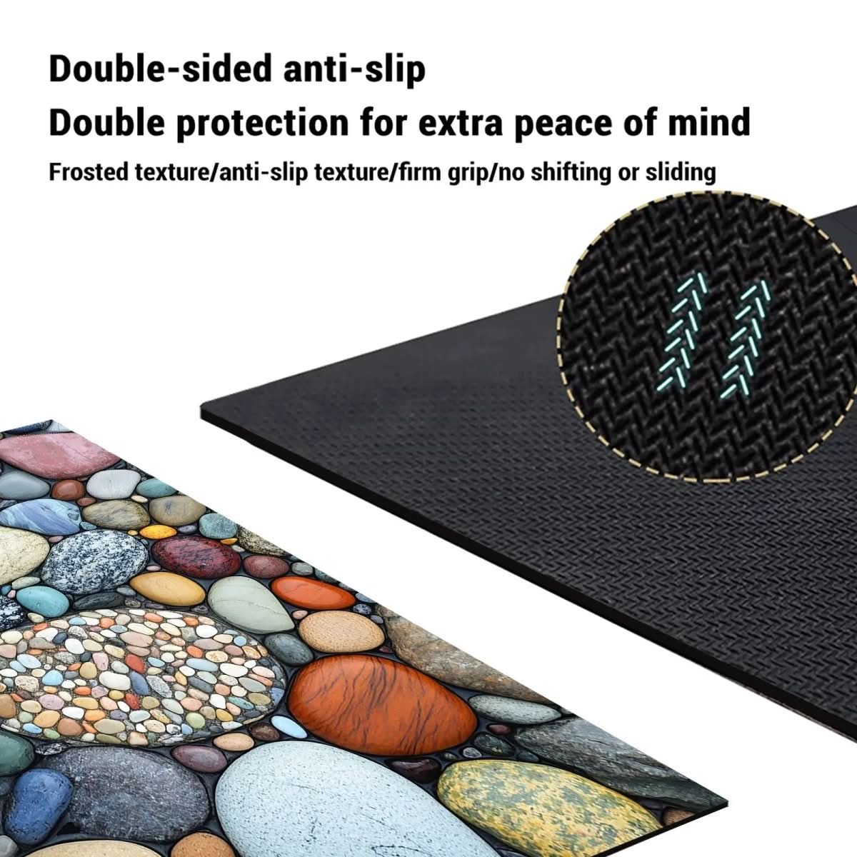 Bathroom Rug | Stone Design Bath Mat-Bath Mat-Lightsnest