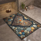 Bathroom Rug | Stone Design Bath Mat-Bath Mat-Lightsnest