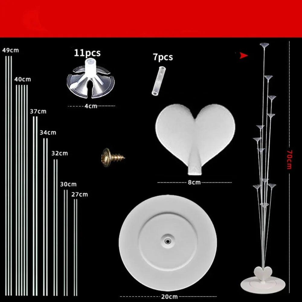 Balloon Stand | Table Balloon Display-Balloon Stand Set-Lightsnest