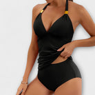 Tankini Set | V Neck Halter Neck Swimwear-Women Swimsuit-Lightsnest