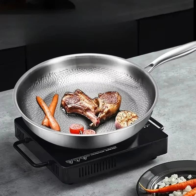 Non Stick Frying Pan | Stainless Steel Frying Pan-Frying Pan-Lightsnest