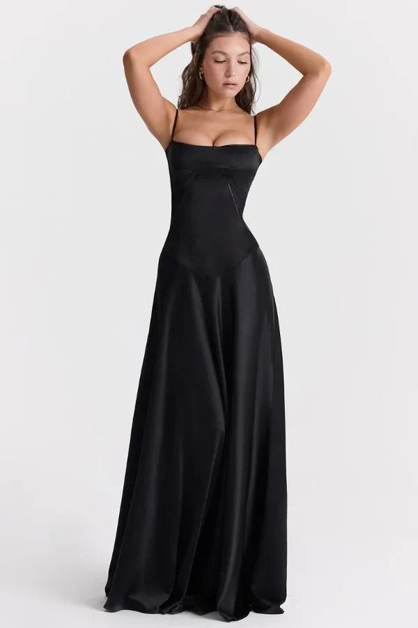 Women Dress | Elegant Evening Maxi Dress-Women Dress-Lightsnest