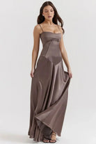 Women Dress | Elegant Evening Maxi Dress-Women Dress-Lightsnest