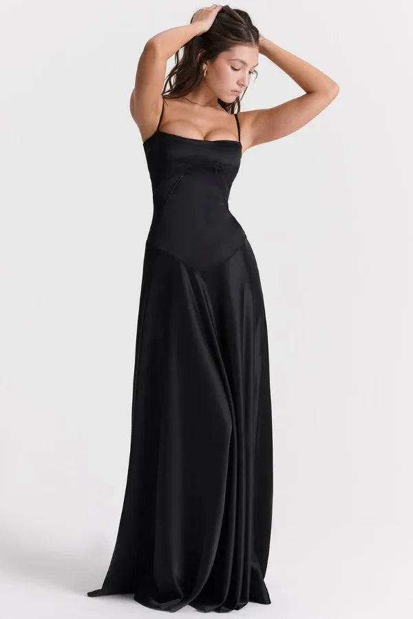 Women Dress | Elegant Evening Maxi Dress-Women Dress-Lightsnest