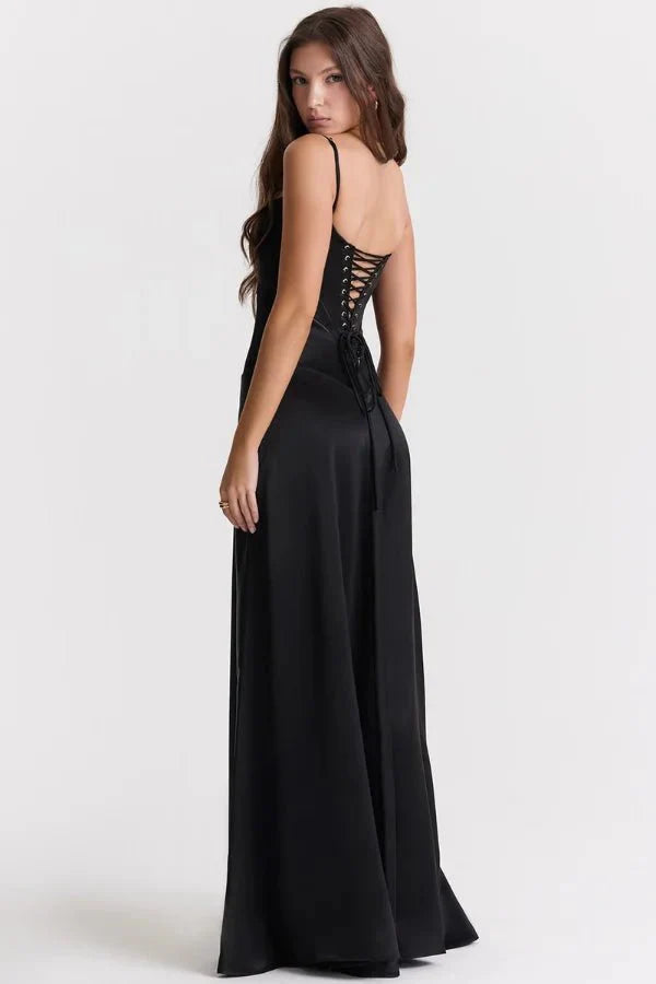 Women Dress | Elegant Evening Maxi Dress-Women Dress-Lightsnest