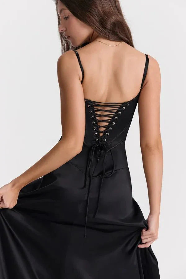 Women Dress | Elegant Evening Maxi Dress-Women Dress-Lightsnest