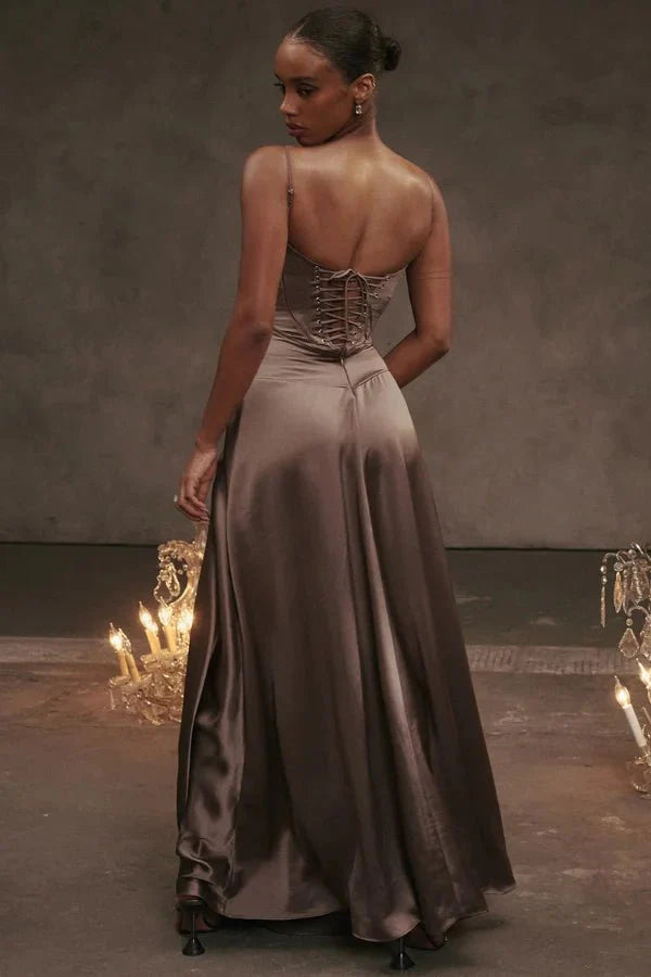 Women Dress | Elegant Evening Maxi Dress-Women Dress-Lightsnest