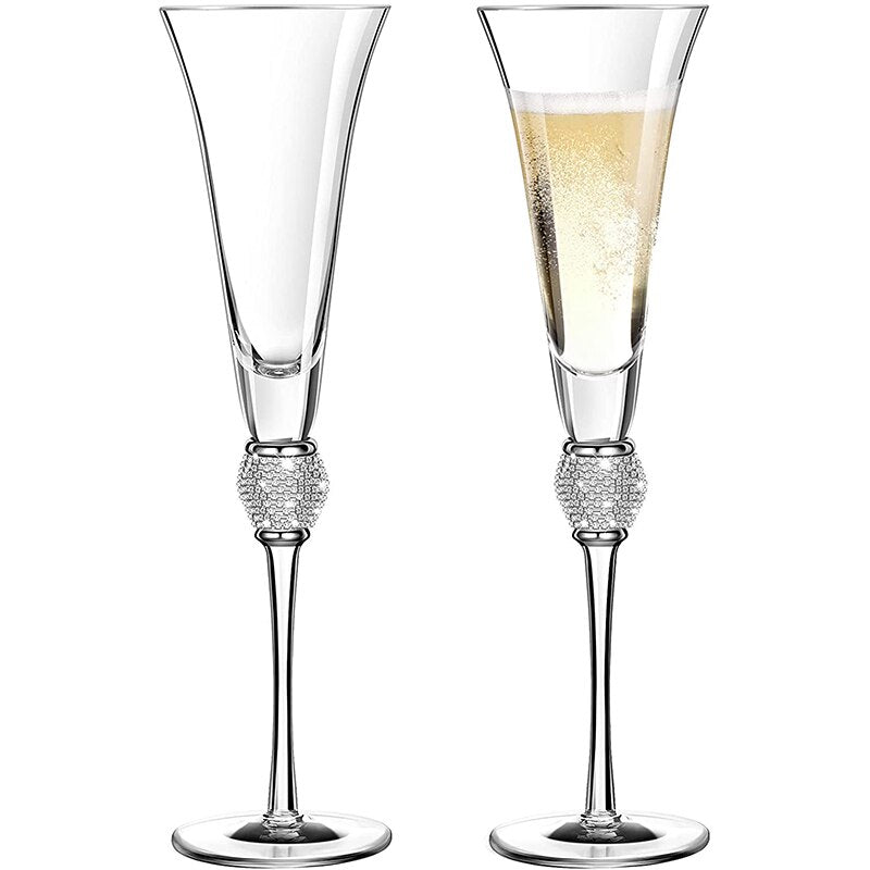 Champagne Flutes | Champagne Glasses-Glass-Lightsnest