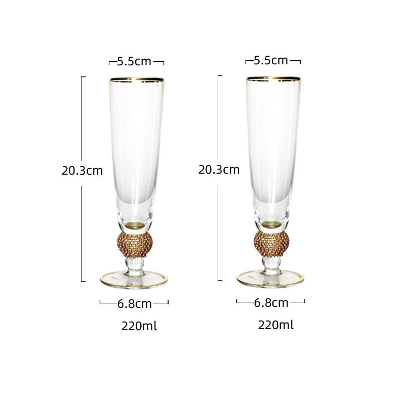Champagne Flutes | Champagne Glasses-Glass-Lightsnest